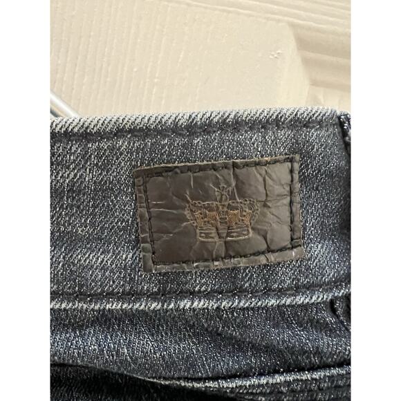 Juicy Couture Flare Leg Jeans Blue Dark Wash, Size 29 Y2K New With Tag NWT $210 - Picture 7 of 14